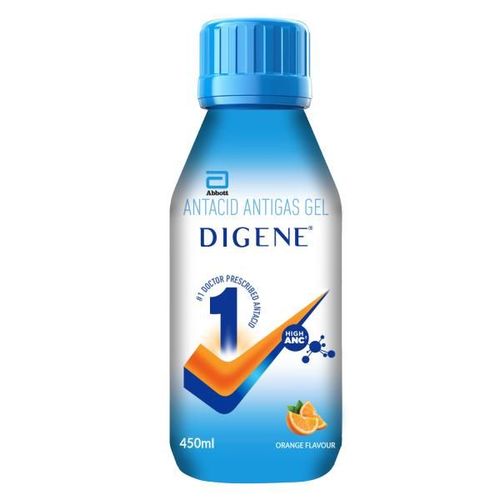 Digene Acidity & Gas Relief Gel - Orange Flavour 450 ml