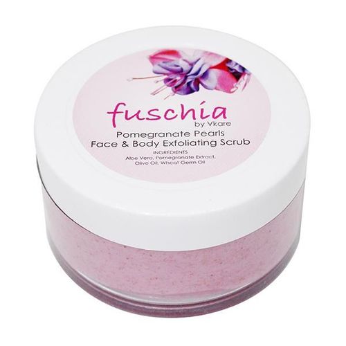 Fuschia Exfoliating Face & Body Scrub - Pomegranate Pearls 50 gm