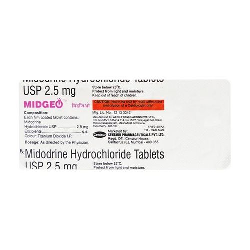 MIDGEO 2.5mg Tablet 10's