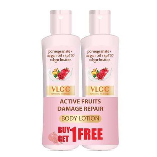 VLCC Active Fruits Damage Repair Body Lotion SPF 30 PA+++ 100 ml (Buy 1 Get 1)