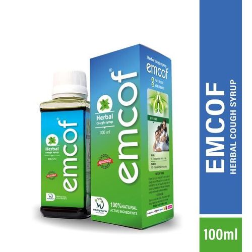 Emcof Herbal Cough Syrup 100 ml