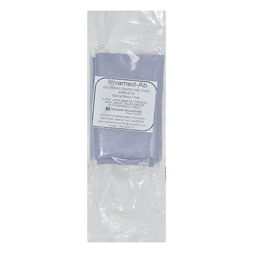 Invamed Ab Absorbent Center Line Towel (25cm x 25cm x 1pcs) 1's