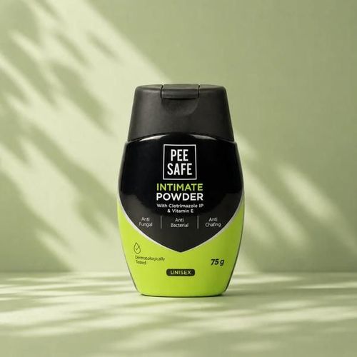 PeeSafe Intimate Powder For Unisex With Clotrimazole IP And Vitamin E Lemongrass Fragrance 75gm
