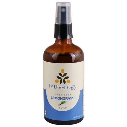 Tattvalogy Lemongrass Hydrosol-Toner for Oily Skin 100% Natural Mosquito Repellent Body Spray 100 ml