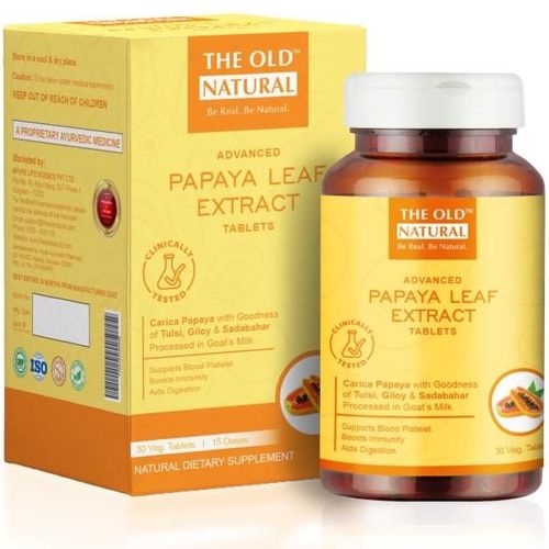 The Old Natural Advanced Papaya Leaf Extract Veg Tablet 30's