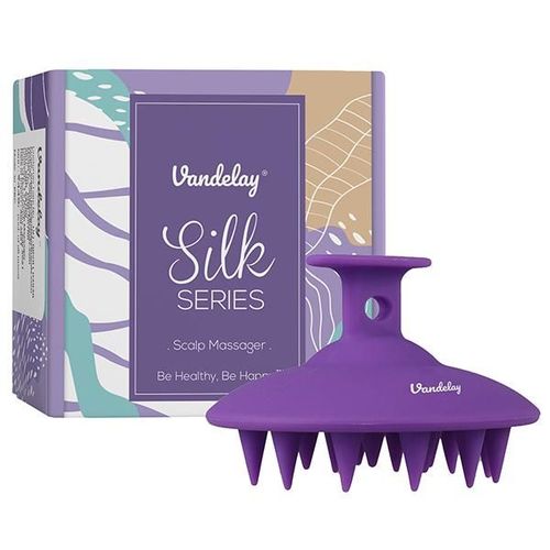 Vandelay Silk Series Scalp Massager - Purple