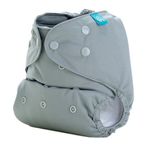Bumberry Reusable Diaper Cover with 1 Wet Free Insert - Grey