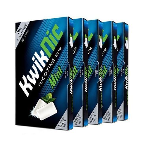 Kwiknic Mint Flavour 2 mg Chew Gum Tablet 5 x 10's