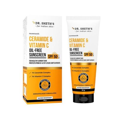 Dr. Sheth's Ceramide & Vitamin C Oil Free Sunscreen 50 gm
