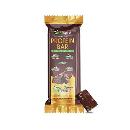 Fitspire Protein Bar Protein No Artificial Sweetener and Flavor Choco Fudge Flavor 60 gm