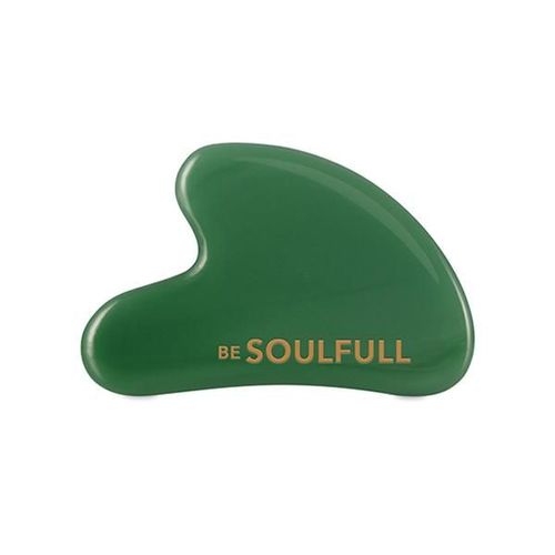 Be Soulfull Gua Sha Jade Face Massaging Stone - Natural Green 155 gm