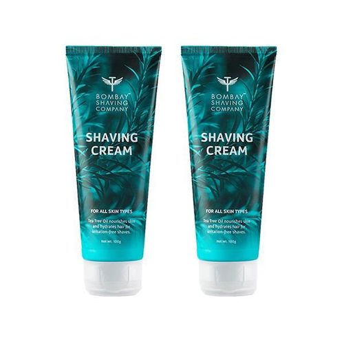 Bombay Shaving Company Shaving Cream With Tea Tree Oil, Aloe Vera 100gm