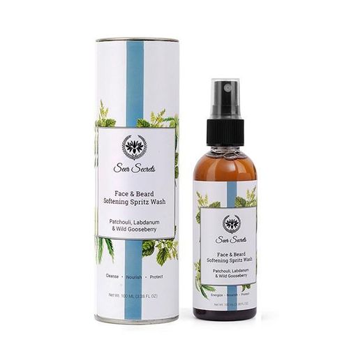 Seer Secrets Face & Beard Softening Spritz Wash - Patchouli, Labdanum & Wild Gooseberry 100 ml