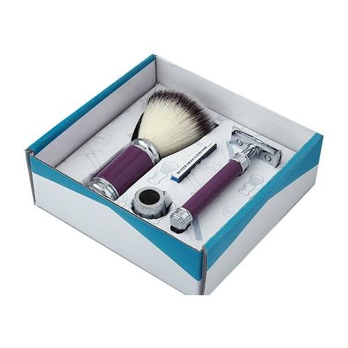 Pearl Razor & Brush Set - Purple