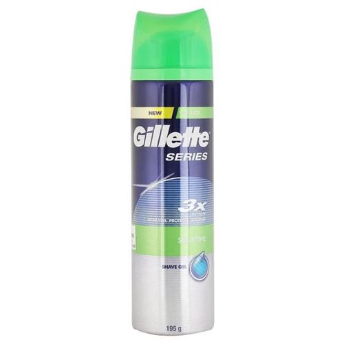Gillette Series 3X Action Shave Gel with Aloe - Sensitive 195 gm