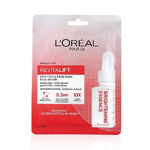 L'Oreal Paris Revitalift Essence Face Sheet Mask, Brightening And Hydrating 30 Gm