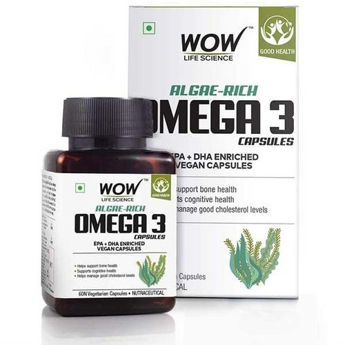 WOW Life Science Algae-Rich Omega 3 Veg Capsule 60's