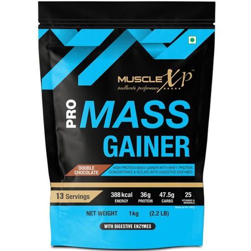 MuscleXP Pro Mass Gainer - Double Chocolate 1 kg