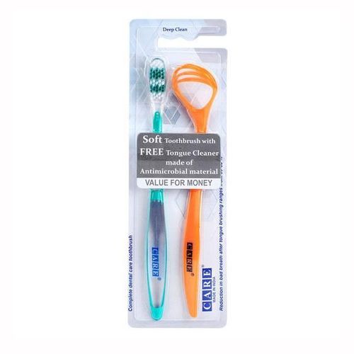 Care Deep Clean Toothbrush with Tongue Cleaner