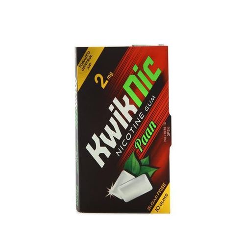 Kwiknic Paan Flavour 2 mg Chew Gum Tablet 10's