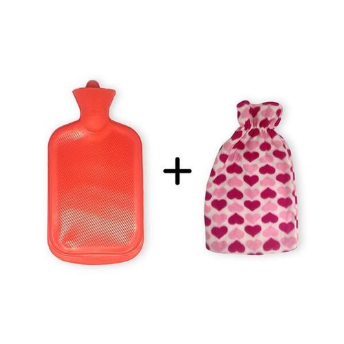 Sahyog Wellness Hot Water Bag with Cover - Red (Cover color may vary)