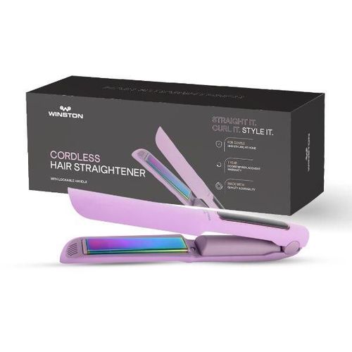 Winston Cordless Rechargeable Hair Straightener - Lavender
