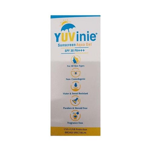 YUVINIE SPF 30 PA +++ UVA+UVB SUNSCREEN AQUA Gel 50gm