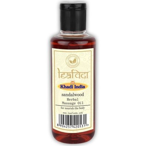 Khadi Leafveda Herbal Massage Oil - Sandalwood 210 ml