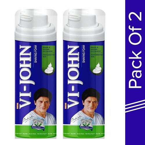 Vi-John Sensitive Skin Shaving Foam - Pack of 2 x 250 gm