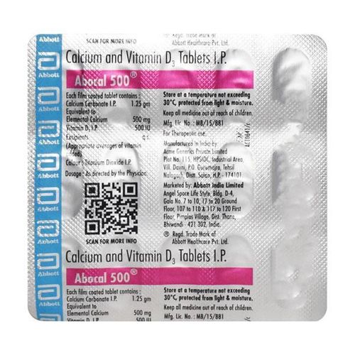Abocal 500mg Tablet 15'S