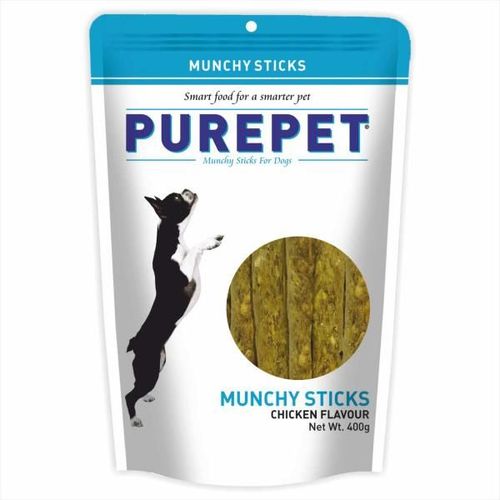 Purepet Munchy Sticks, Chicken Flavour, Dog Treats 400 gm