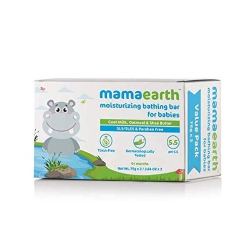 Mamaearth Moisturizing Bathing Bar For Babies (Pack of 2 x 75 gm)