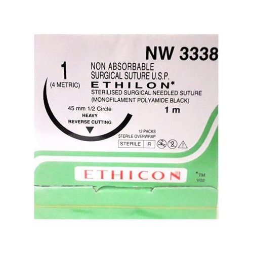 Johnson & Johnson Ethicon Ethilon Non Absorbable Surgical Suture (1 mtr) (NW3338) 1's
