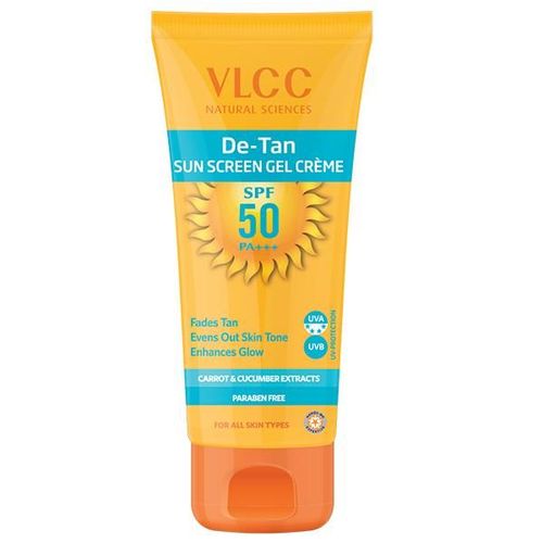 De Tan Spf 50 Sunscreen Gel Creme 100 Gm