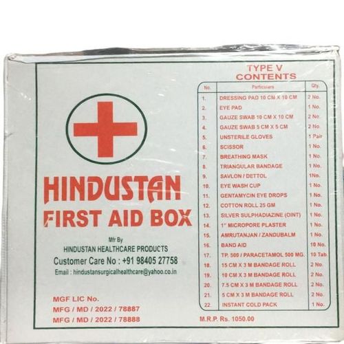 Hindustan First Aid Kit - Type V 1's