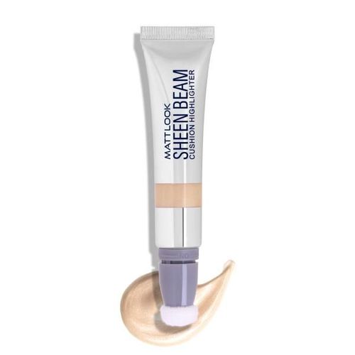 Matt Look Sheen Beam Cushion Highlighter with Lightweight Formula & Buildable Coverage, Natural Gold-03 15 ml