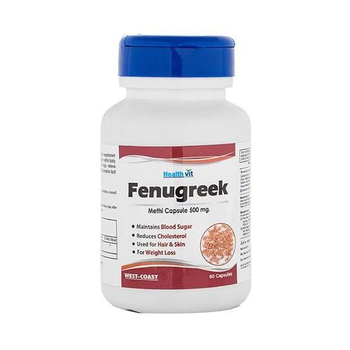 Healthvit Ultra Pure Fenugreek Powder 500mg- Capsules 60's