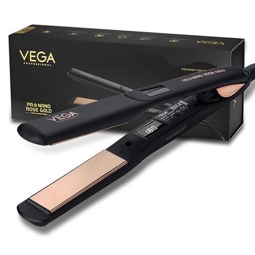 VEGA Professional Pro Nano Rose Gold Hair Straightener with Ultra Fast 20 Secs Heat Up, (VPPHS-01) 1's
