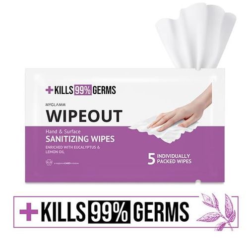 Myglamm Sanitizing Wipes (Pack Of 5) 25 Gm