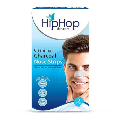 HipHop Charcoal Nose Strips Men Blackhead Remover Strips 3's