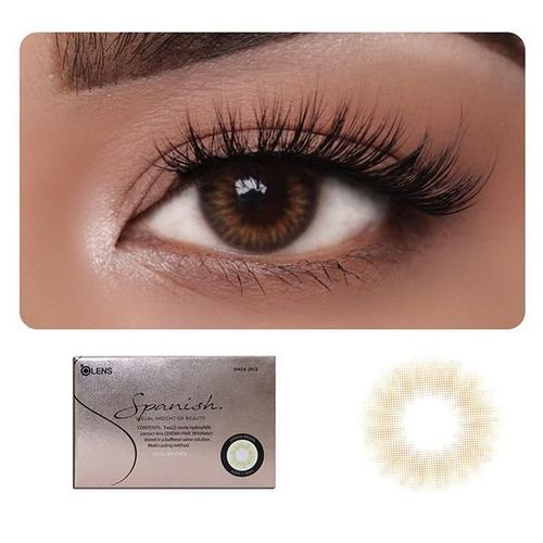 O-Lens Spanish Real Monthly Coloured Contact Lenses - Real Brown ( 0.00 ) 1's