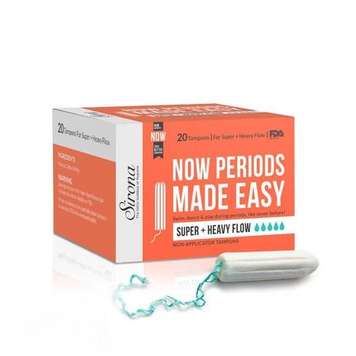 Sirona Non-applicator Tampon - Super + Heavy Flow 20's
