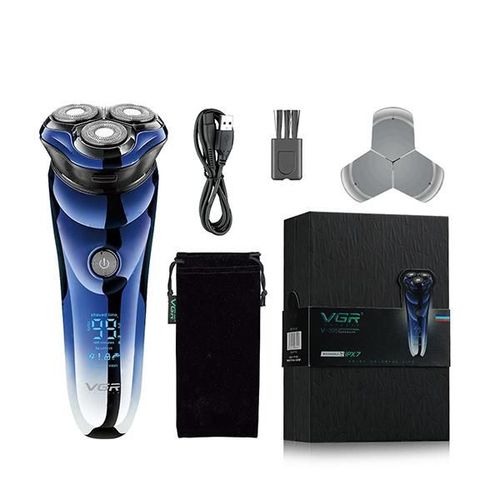 VGR V-305 Wet and Dry Shaver, 100 min Runtime (Blue) 1's