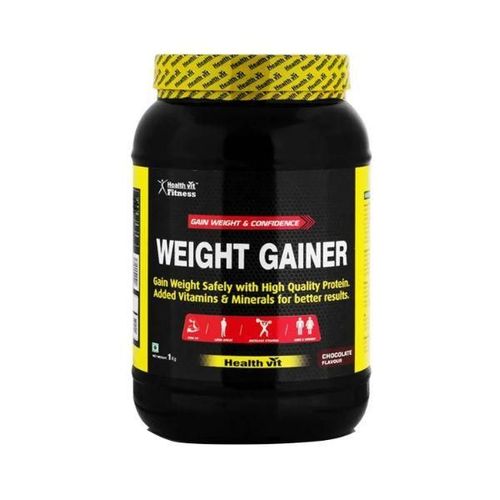 Healthvit Fitness Weight Gainer, Chocolate Flavor 1KG-2.2lBS 1000 gm
