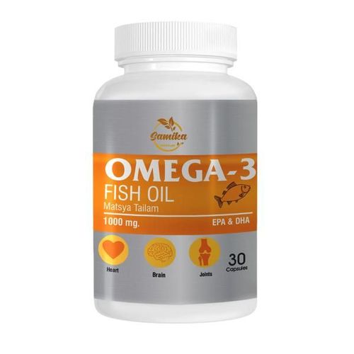 Samika Nutricare Omega 3 Fish Oil 1000mg Capsules 30's
