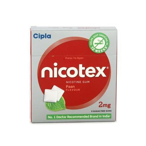 Nicotex 2mg Chew Gum - Paan Flavour 9's