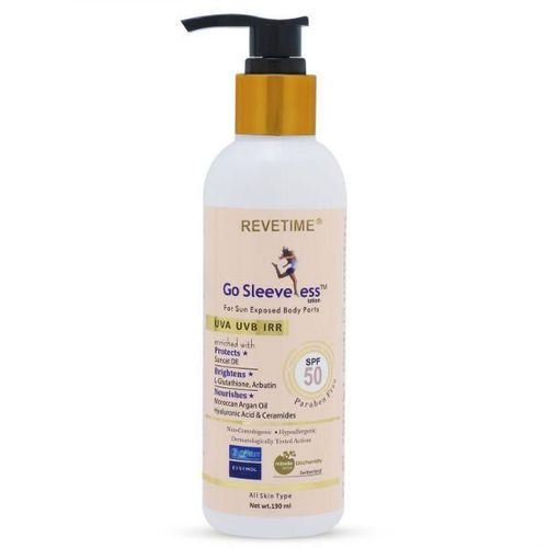 Revetime Go Sleeveless SPF 50 Sunscreen Body Lotion 190 ml