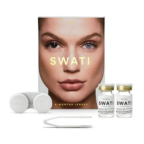 Swati Cosmetics Coloured Lenses Pearl 6 Month Contact Lenses ( - 1.75) 1's