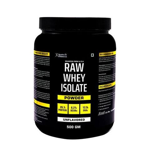 Healthvit Raw Whey Isolate Protein Supplement Powder 500 gm