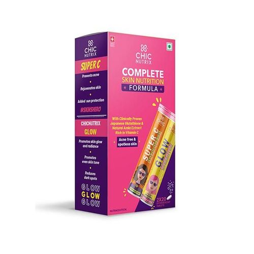 Chicnutrix Complete Skin Nutrition Formula Effervescent Tablet (Pack of 2 x 20's)